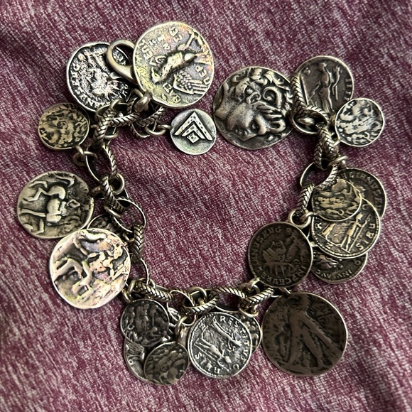 Silpada Bracelet Roman Coin RARE Sterling Silver B1624 - Picture 4 of 5